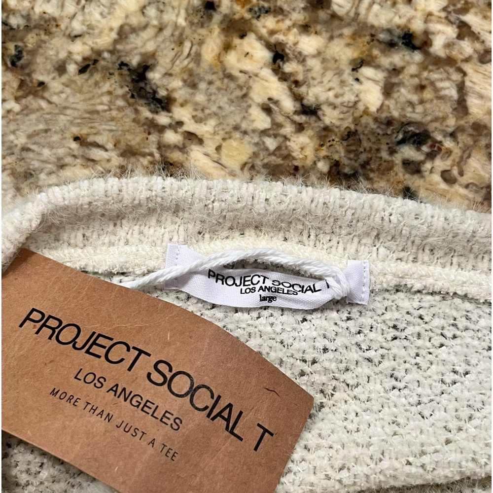 NWT Project Social T Paulina Chenille Cardigan - Picture 10 of 11
